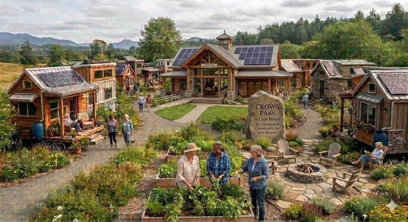 Concept visualization of the Crow’s Pass intentional community