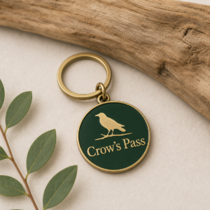 Crow’s Pass Enamel Keychain